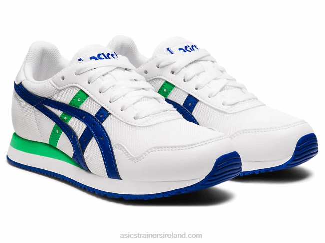 Tiger Runner Grade School White/Monaco Blue Asics XXPD4500