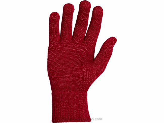 Unisex Beanie Glove Set Birch/Cranberry Asics XXPD837