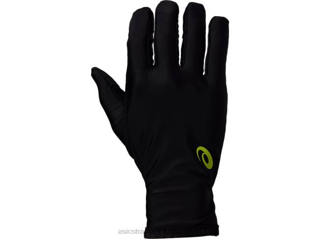 Unisex Running Gloves Performance Black/Lime Zest Asics XXPD257