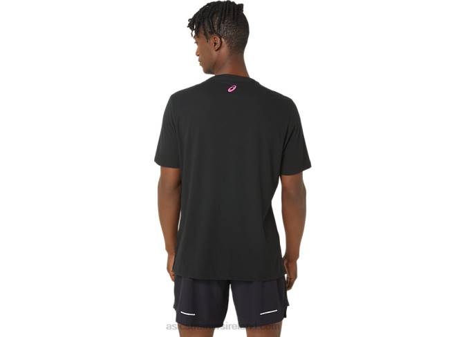 Unisex Track And Field Graphic Tee Performance Black Asics XXPD67