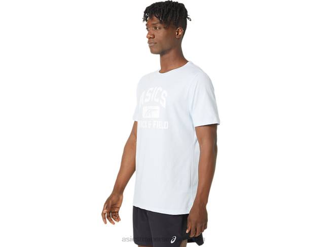 Unisex Track And Field Graphic Tee Soft Sky Asics XXPD179