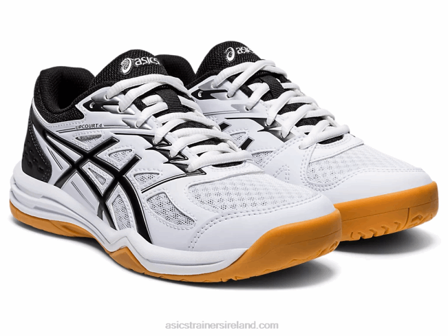 Upcourt 4 Grade School White/Black Asics XXPD4558