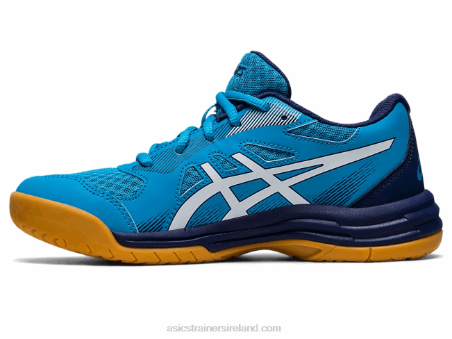 Upcourt 5 Grade School Island Blue/White Asics XXPD4271