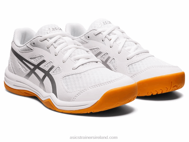 Upcourt 5 Grade School White/Pure Silver Asics XXPD4388