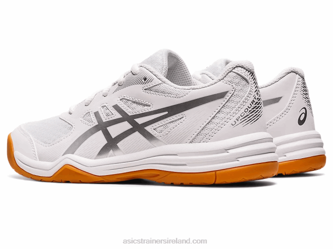 Upcourt 5 Grade School White/Pure Silver Asics XXPD4388