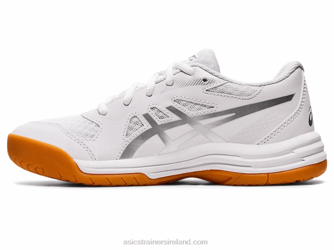 Upcourt 5 Grade School White/Pure Silver Asics XXPD4388