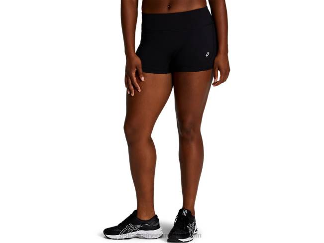 Womens 2in Train Short Performance Black Asics XXPD4164