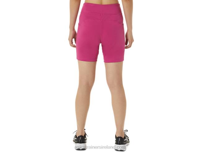 Women\s 7in Knit Short Fuchsia Red Asics XXPD3376