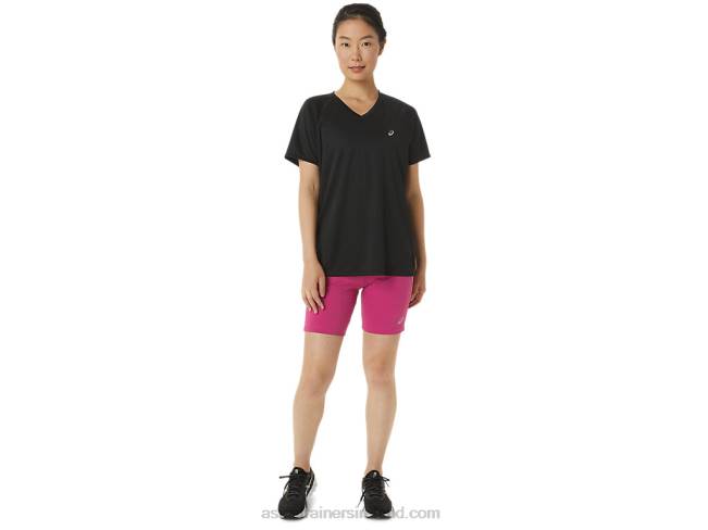 Women\s 7in Knit Short Fuchsia Red Asics XXPD3376