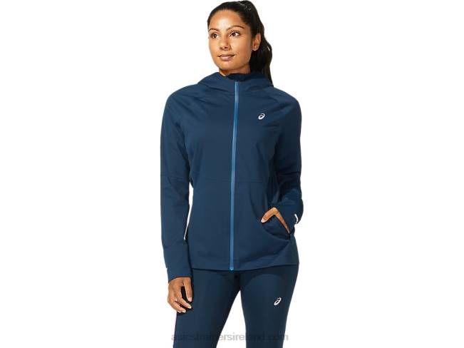 Womens Accelerate Jacket French Blue Asics XXPD4050