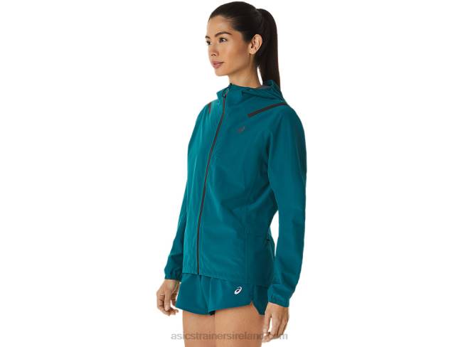 Women\s Accelerate Waterproof 20 Jacket Velvet Pine Asics XXPD3076