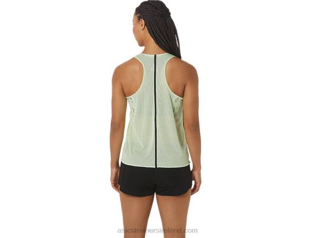 Women\s Actibreeze Jacquard Singlet Whisper Green Asics XXPD2226