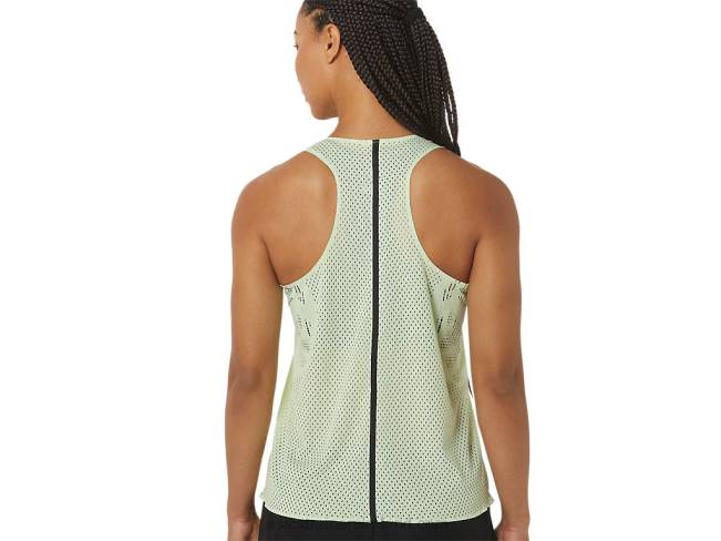 Women\s Actibreeze Jacquard Singlet Whisper Green Asics XXPD2226