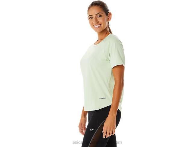 Women\s Actibreeze Short Sleeve Top Whisper Green Asics XXPD2326