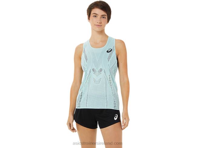 Womens Actibreeze Singlet Clear Blue Asics XXPD3348