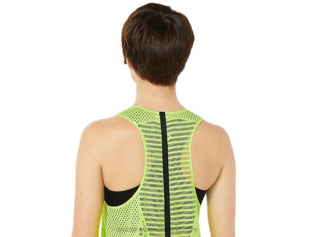 Women\s Actibreeze Singlet Hazard Green Asics XXPD3350