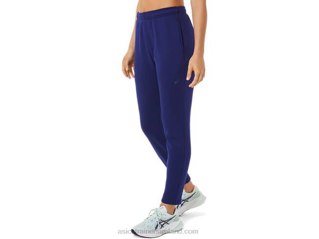 Women\s Brushed Knit Pant Dive Blue Asics XXPD2936