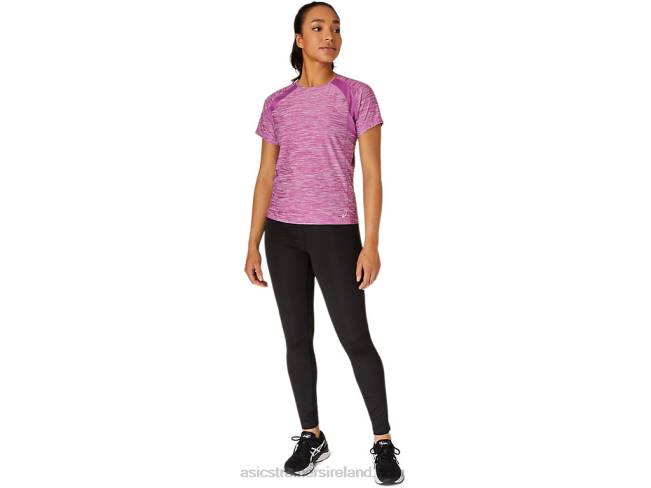 Women\s C110 Short Sleeve Pr Lyte Top Digital Grape Spacedye Asics XXPD4105