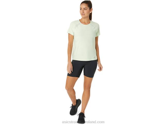 Women\s C110 Short Sleeve Pr Lyte Top Whisper Green Asics XXPD2173