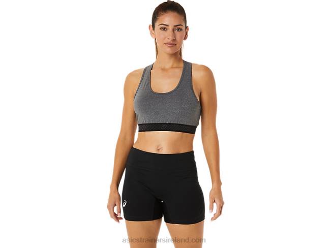 Womens Circuit II Padded Bra Dark Grey Heather/Black Asics XXPD2885