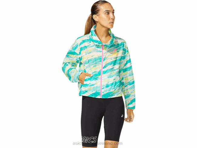 Womens Color Injection Jacket Baltic Jewel Asics XXPD3962