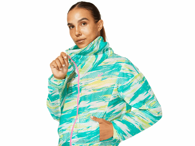 Women\s Color Injection Jacket Baltic Jewel Asics XXPD3962