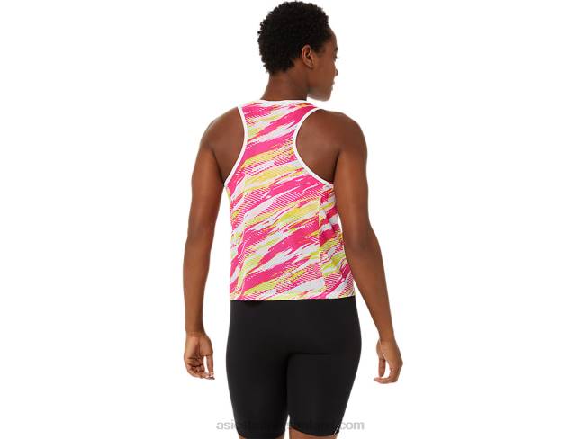 Women\s Color Injection Tank Pink Glo Asics XXPD3373