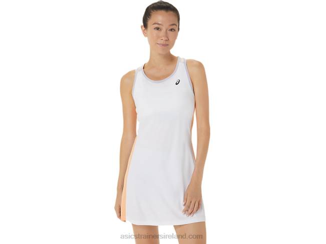 Womens Court Graphic Dress Brilliant White/Dusk Violet Asics XXPD2451