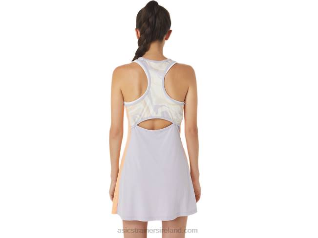 Women\s Court Graphic Dress Brilliant White/Dusk Violet Asics XXPD2451