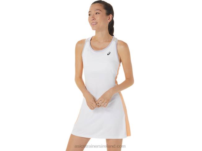 Women\s Court Graphic Dress Brilliant White/Dusk Violet Asics XXPD2451