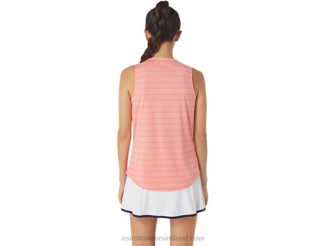 Women\s Court Stripe Tank Guava Asics XXPD2507