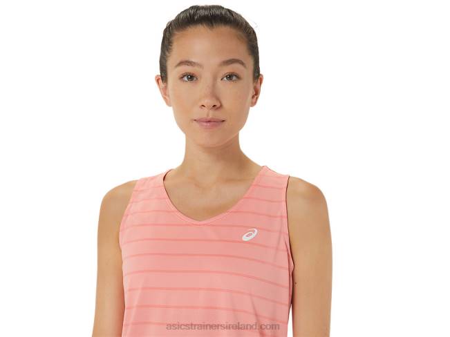 Women\s Court Stripe Tank Guava Asics XXPD2507