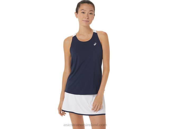 Womens Court Tank Midnight/Brilliant White Asics XXPD2464