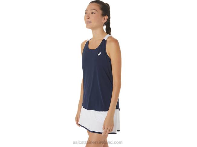 Women\s Court Tank Midnight/Brilliant White Asics XXPD2464