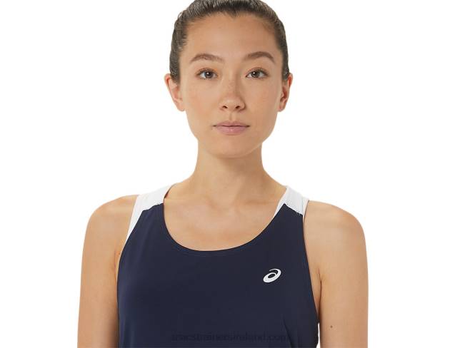 Women\s Court Tank Midnight/Brilliant White Asics XXPD2464