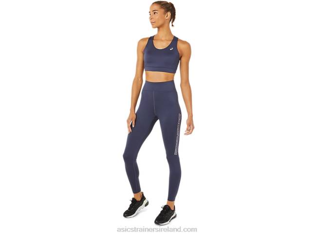 Women\s Cross Back Strapped Bra Indigo Fog Asics XXPD3379