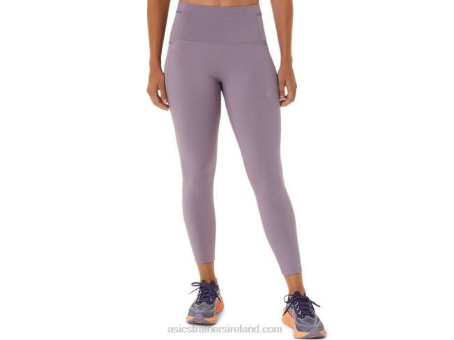 Womens Distance Supply 7/8 Tight Violet Quartz Heather Asics XXPD2481