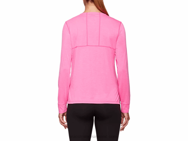 Women\s Dorai Long Sleeve Top Pink Glo Heather Asics XXPD4047