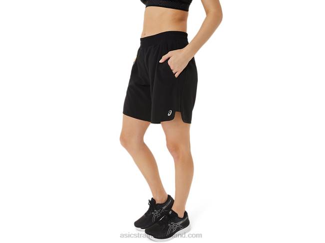 Women\s Fietro 7in Short Performance Black Asics XXPD4037