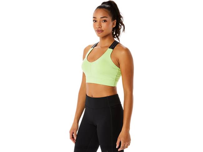 Women\s Fit Sana Bra Lime Green Asics XXPD3444