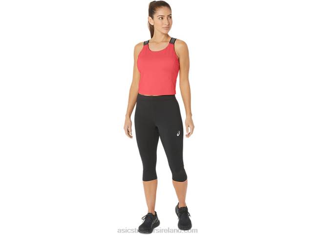 Women\s Fit Sana Cropped Tank Blazing Coral Asics XXPD2279