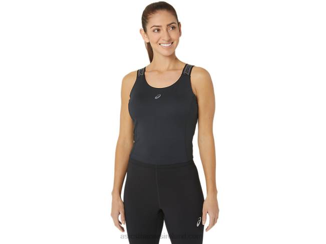 Womens Fit Sana Cropped Tank Performance Black Asics XXPD2357