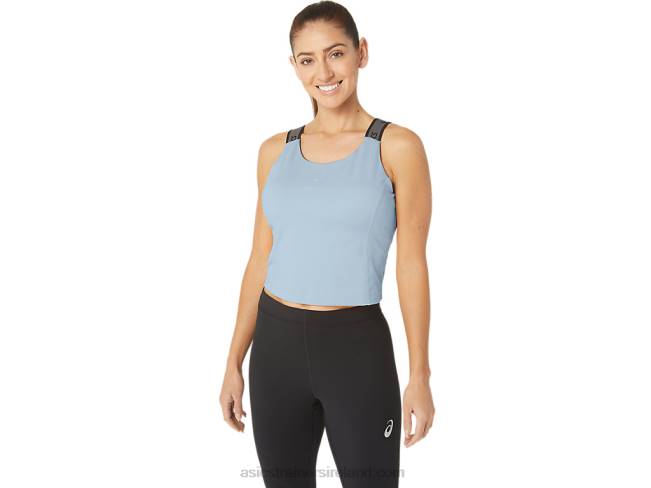 Womens Fit Sana Cropped Tank Sky Asics XXPD2158