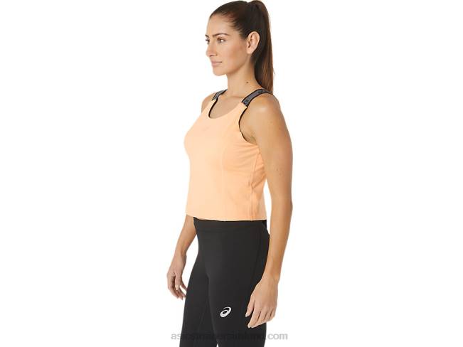 Women\s Fit Sana Cropped Tank Summer Dune Asics XXPD2360