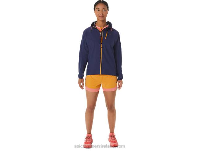 Women\s Fujitrail 2-N-1 Short Sandstorm/Papaya Asics XXPD2537