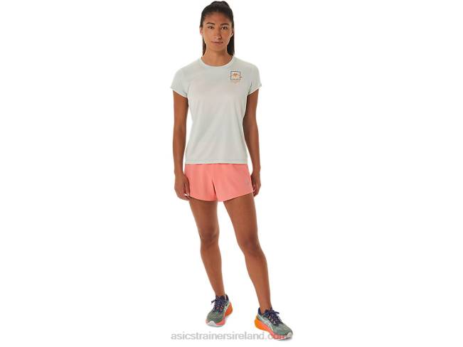 Women\s Fujitrail Logo Short Sleeve Top Light Sage Asics XXPD2510