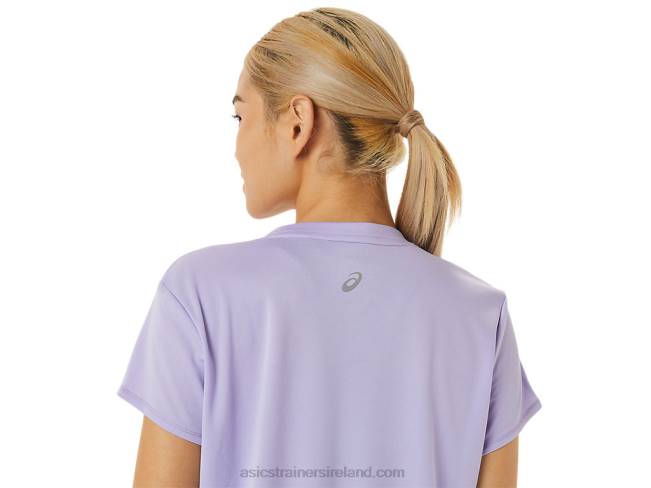 Women\s Fujitrail Logo Short Sleeve Top Vapor Asics XXPD3074