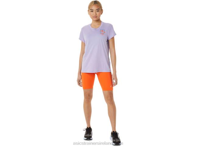 Women\s Fujitrail Logo Short Sleeve Top Vapor Asics XXPD3074