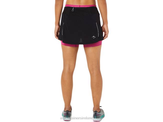 Women\s Fujitrail Skort Performance Black/Fuchsia Red Asics XXPD3507