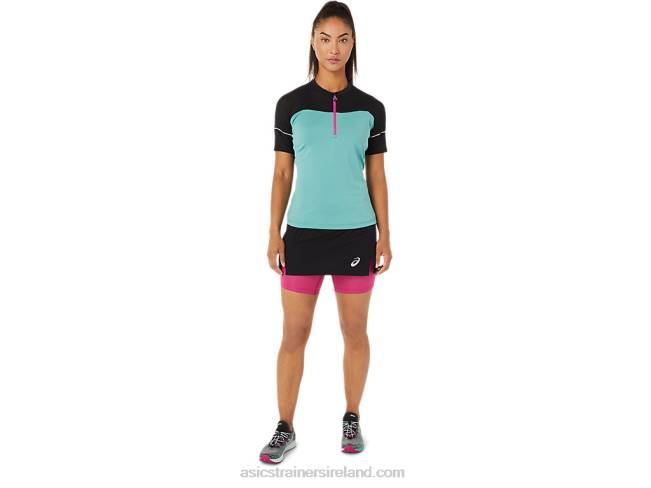 Women\s Fujitrail Top Sage/Performance Black Asics XXPD3401